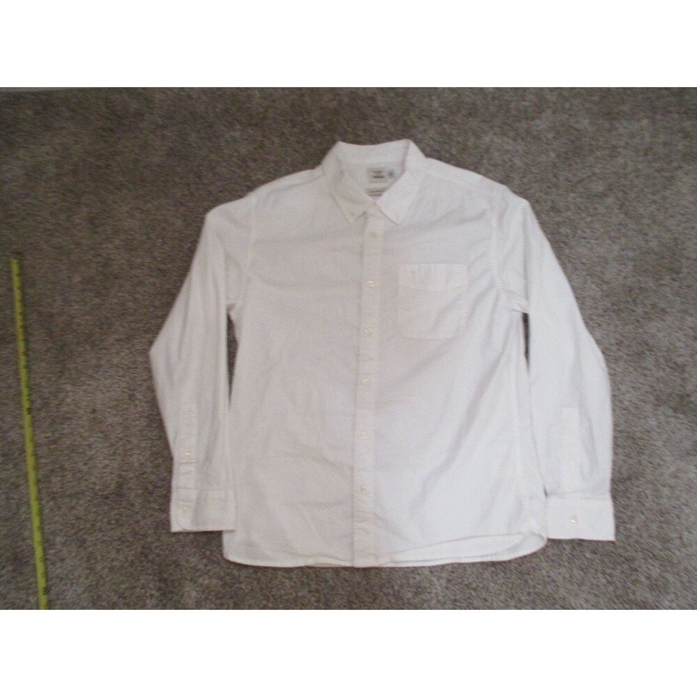 Flint And Tinder Oxford White Button Down Shirt Cotton Large Huckberry